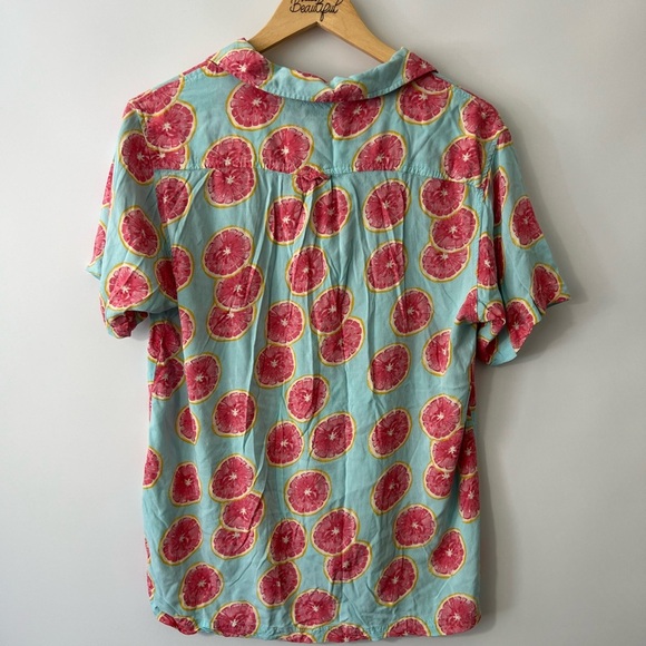 Island Haze Grapefruit Print Men's Shirt - Picture 2 of 4